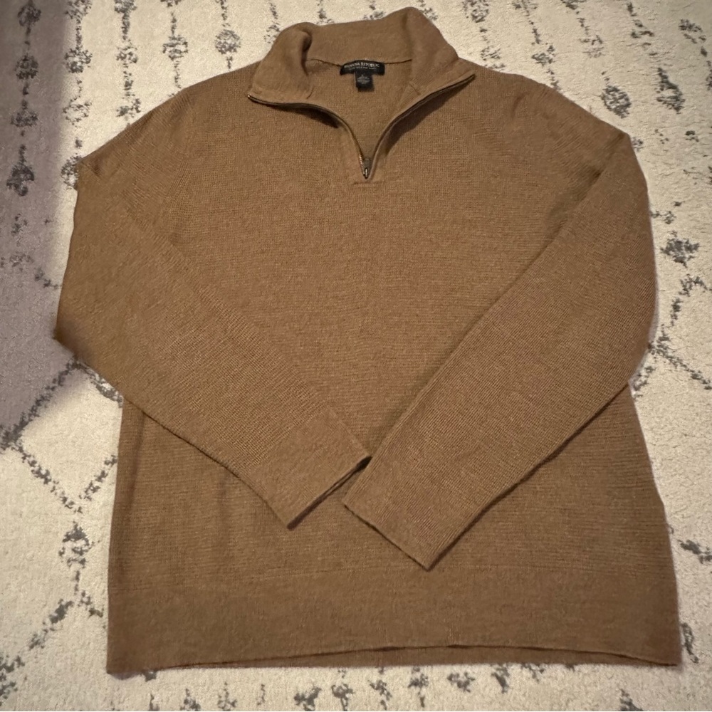 Banana Republic Merino Wool Quarter Zip Large